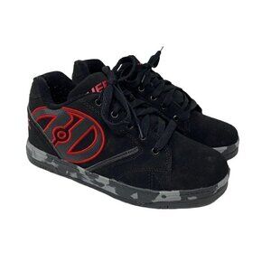 Heelys Propel 2.0 Unisex Skate Wheeled Sneakers Shoes Black Red Youth Sz 7 / 39
